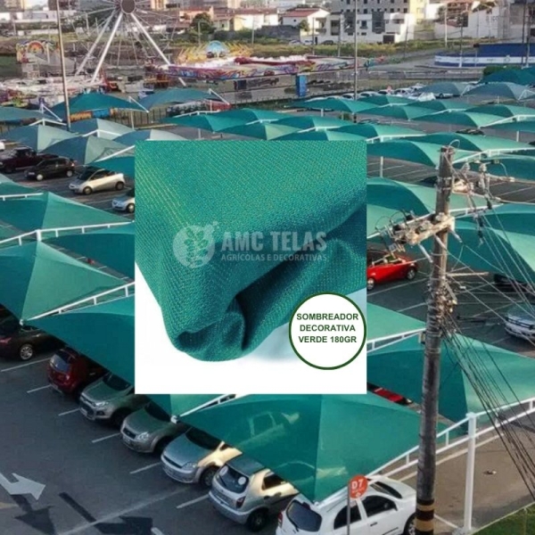 Tela Sombreador Decorativa Verde 180 gr