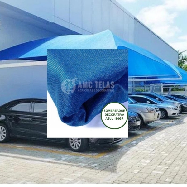 Tela Sombreador Decorativa  Azul 180gr