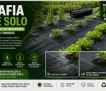Rafia De Solo Preta Para Camping Jardim Horta 