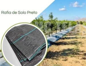 RAFIA de Solo 90g/m2 preto - 3,40