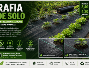 Rafia De Solo Preta Para Camping Jardim Horta 