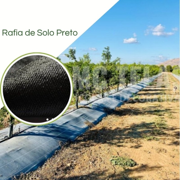 RAFIA de Solo 90g/m2 preto - 3,40