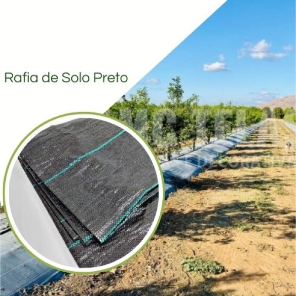 RAFIA de Solo 90g/m2 preto - 3,40