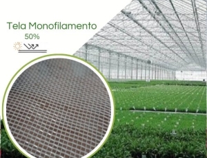 Tela Monofilamento Branca 50%