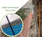 Rede Proteção Piso a Piso sem nó 