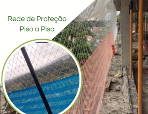 Rede Proteção Piso a Piso sem nó 