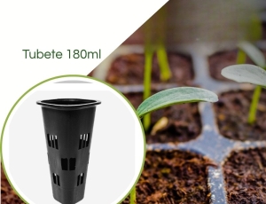 Tubete 180ml P/ Mudas JKS c/ Janela  - Kit 630 peças