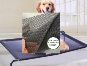 Tela Mosquiteira Para Gatos e Cachorros Pet Screen Premium Malha 14x10 Fio 24 
