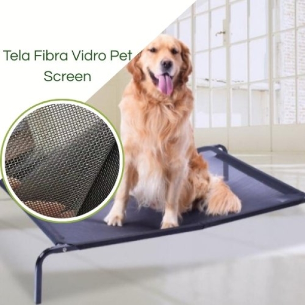 Tela Mosquiteira Para Gatos e Cachorros Pet Screen Premium Malha 14x10 Fio 24 