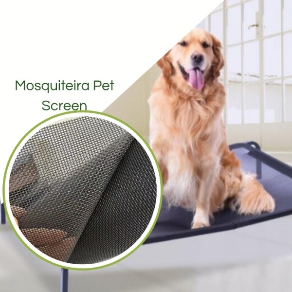 Tela Mosquiteira Para Gatos e Cachorros Pet Screen Premium Malha 14x10 Fio 24 