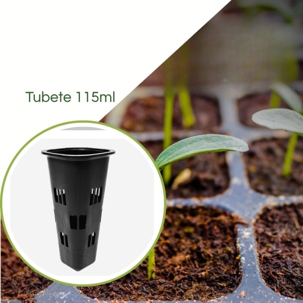 Tubete 115ml Para Mudas c/ Janela  - Pacote c/ 630 unid.