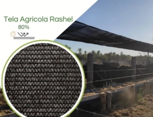 Tela para Sombreamento Preta 80% - para Viveiros, Telados e Bovinocultura