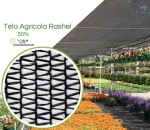 Tela para Sombreamento Preta 50%  para hortaliças, flores e mudas em geral