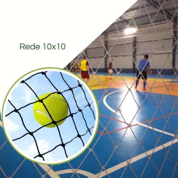 Rede Esportiva e de Proteção 10x10 cm