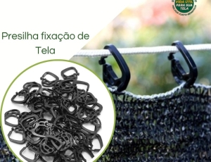 Clip Gancho Presilha Para Prender Tela De Sombrite 