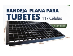 BANDEJA PLANA P/ TUBETE 110/120CM³231,00 CAFÉ 117CELULAS (10 peças)
