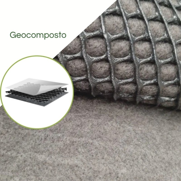 Geocomposto drenante 2LGF - 2,0 x 30,0 m