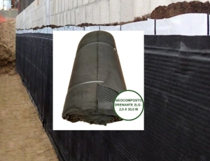 Geocomposto drenante 2LG - 2,0 x 30,0 m