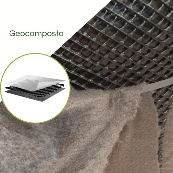 Geocomposto drenante 2LG - 2,0 x 30,0 m