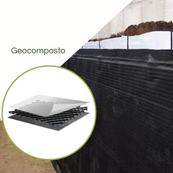 Geocomposto drenante 2LG - 2,0 x 30,0 m