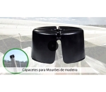 Tapacerca/Protetor de Mourão de Madeira 120mm
