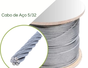 Cabo de Aço sem Revestimento 5/32