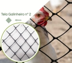 Tela Plástica Galinheiro 2'   Leve n° 2