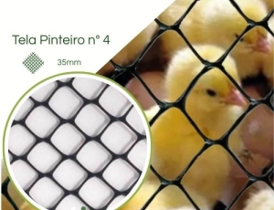 Tela Plástica Pinteiro 1' Leve n°4