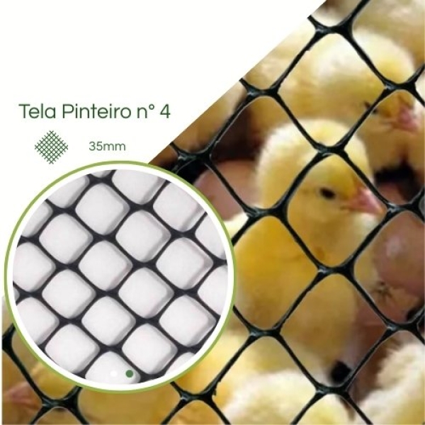 Tela Plástica Pinteiro 1' Leve n°4