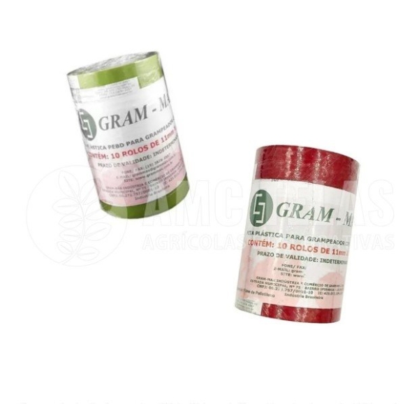 Kit Alceador Grampeador Uva Tomate Ramos Com Fita E Grampos