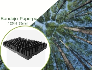 Bandeja  P/ Paper pot 126N (35 x 100mm) - Pacote 5 pç