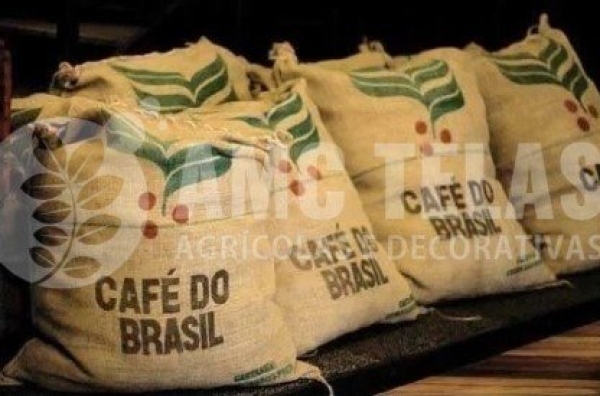  Sacos De Juta Café Do Brasil Original 