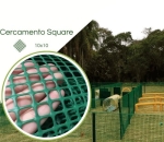 Tela para Cercamento SQUARE 10X10 VERDE