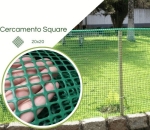 Tela para Cercamento SQUARE 20X20 VERDE