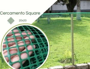 Tela para Cercamento SQUARE 20X20 VERDE