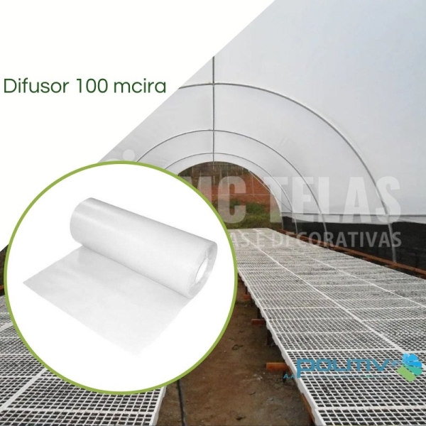 Filme Plástico DIFUSOR  100 micras - Politiv