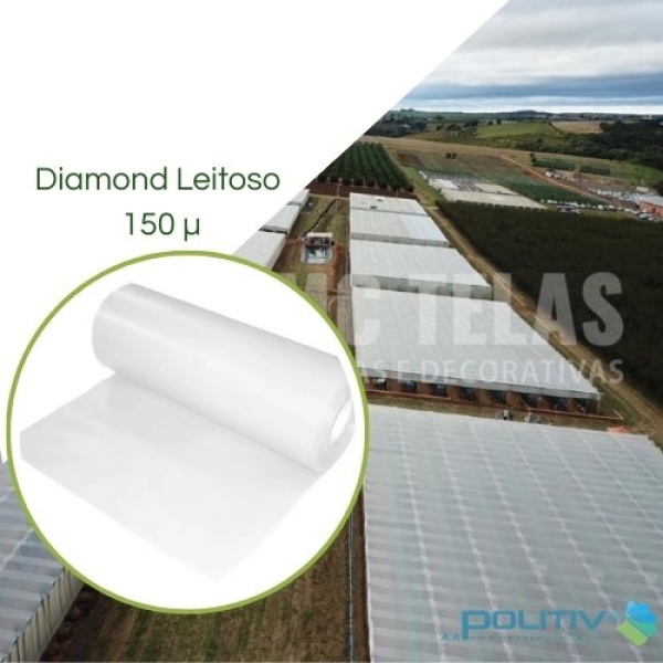 Filme Plástico LEITOSO 150 micras - Politiv