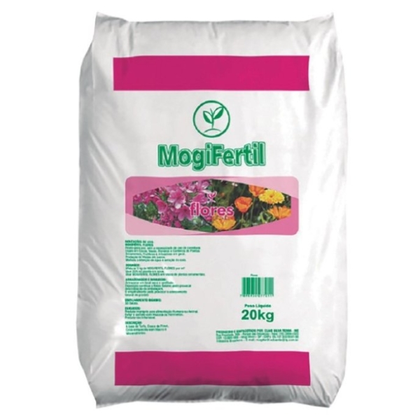 Substrato para flores Orgânico 20 Kilos - MOGIFERTIL