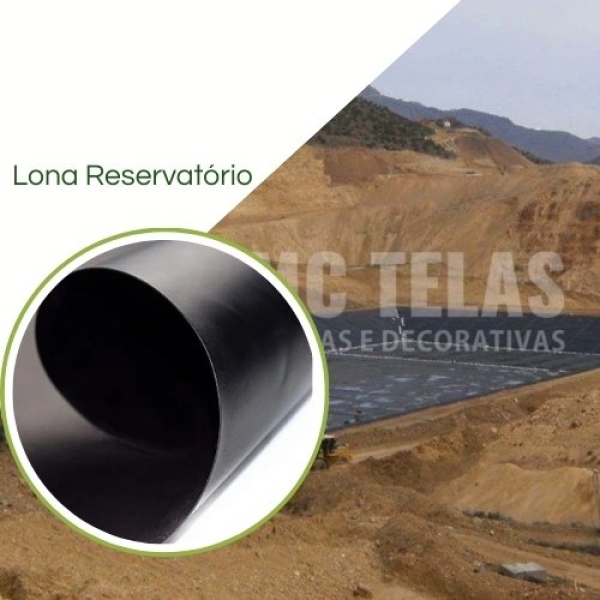 Lona Geomembrana Reservatório de Água  0,200 micras - AQUA
