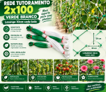 Rede Tutoramento De Planta  2x100m Pepino Verde e Branco