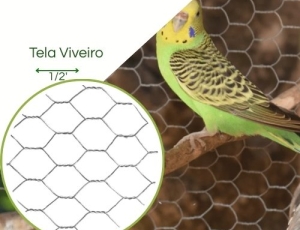 Tela Hexagonal Viveiro Fio 24