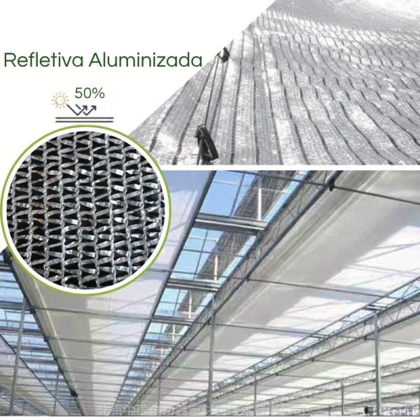 Tela Sombreamento 50% Refletiva 