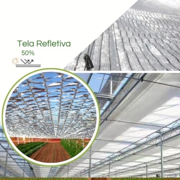Tela Sombreamento 50% Refletiva 