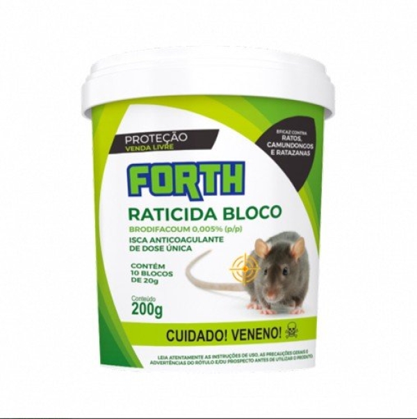 Raticida Forth Bloco 200g