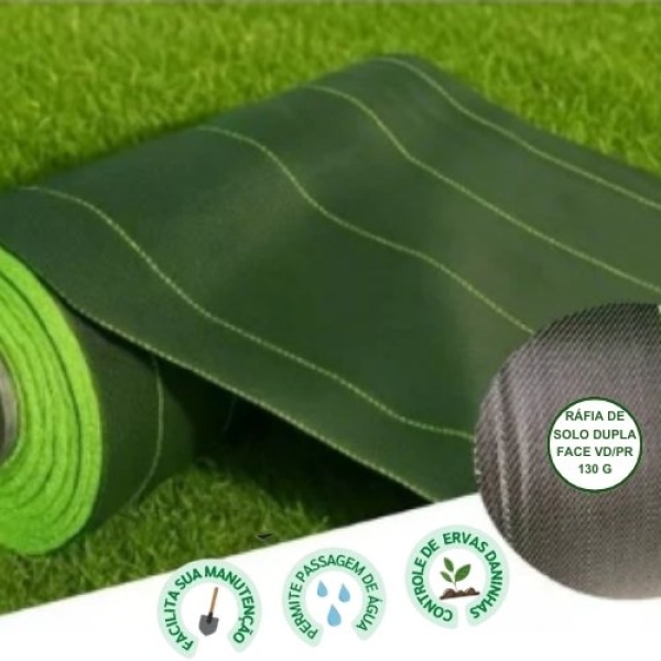 Rafia de Solo Supla Face (Verde/Preto) 