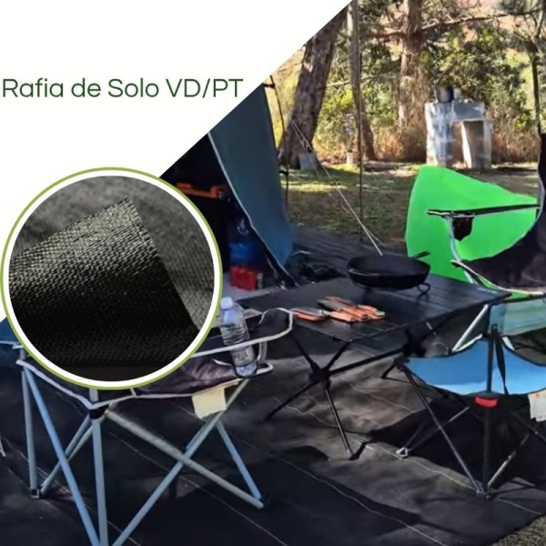 Rafia de Solo para Camping 3,40 e 4,20 Acampamento Camping