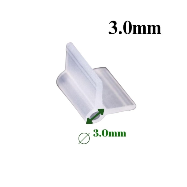 Clipes para Enxertia 2.4mm Incolor - Pcte com 1.000pçs