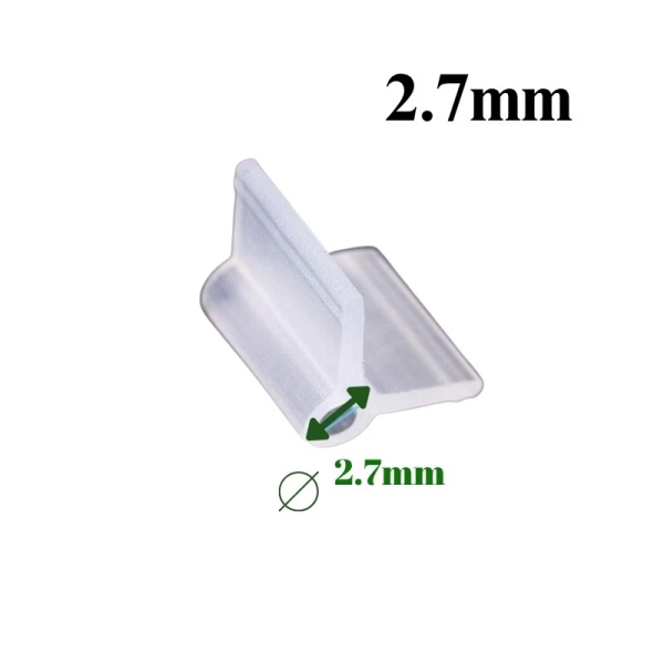 Clipes para Enxertia 2.2mm Laranja - Pcte com 1.000pçs