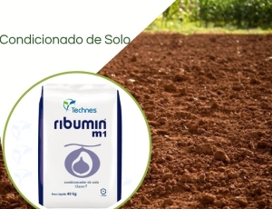 Ribumin Classe F 40kg Condicionador de solo Com Trichoderma Technes