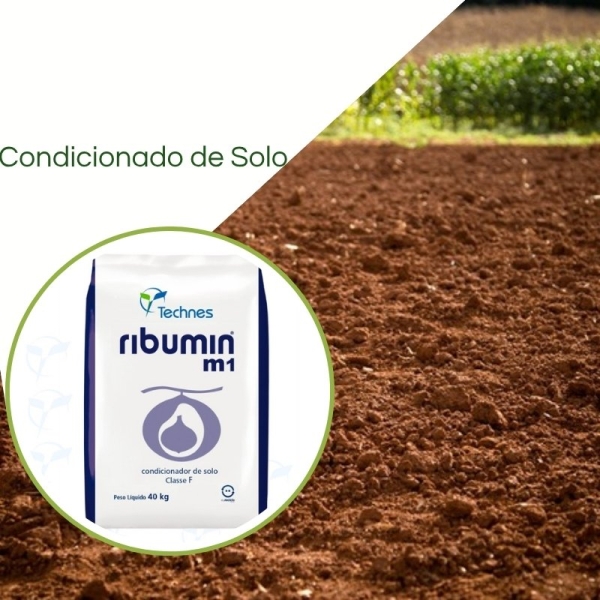 Ribumin Classe F 40kg Condicionador de solo Com Trichoderma Technes